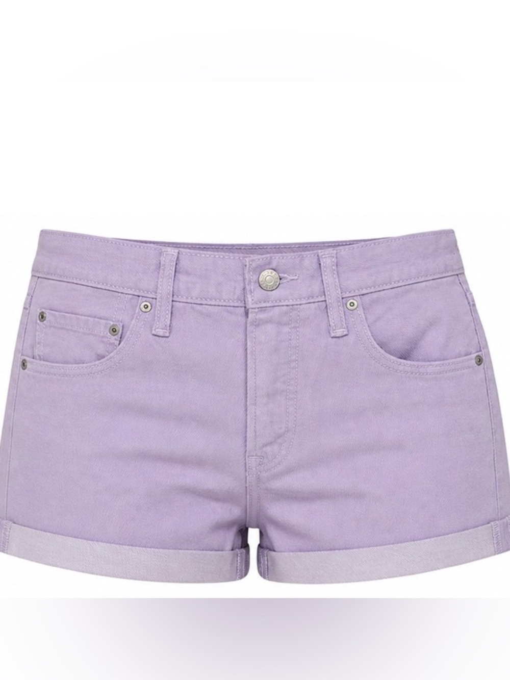 Levi's Pastel Lavender 501 Denim Shorts